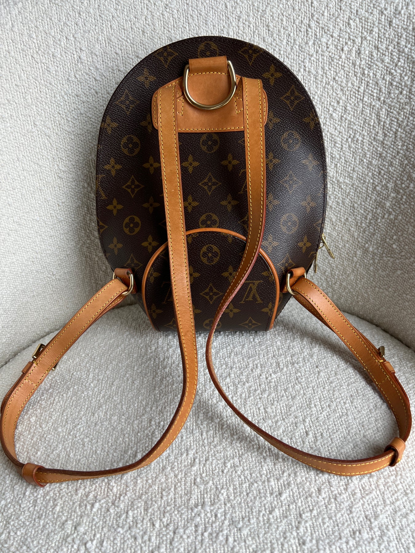 Ellipse backpack Louis Vuitton Brown in Cotton - 37951184