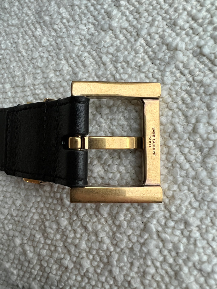 小物 YSL give gauche Leather belt YSL give gauche Leather belt